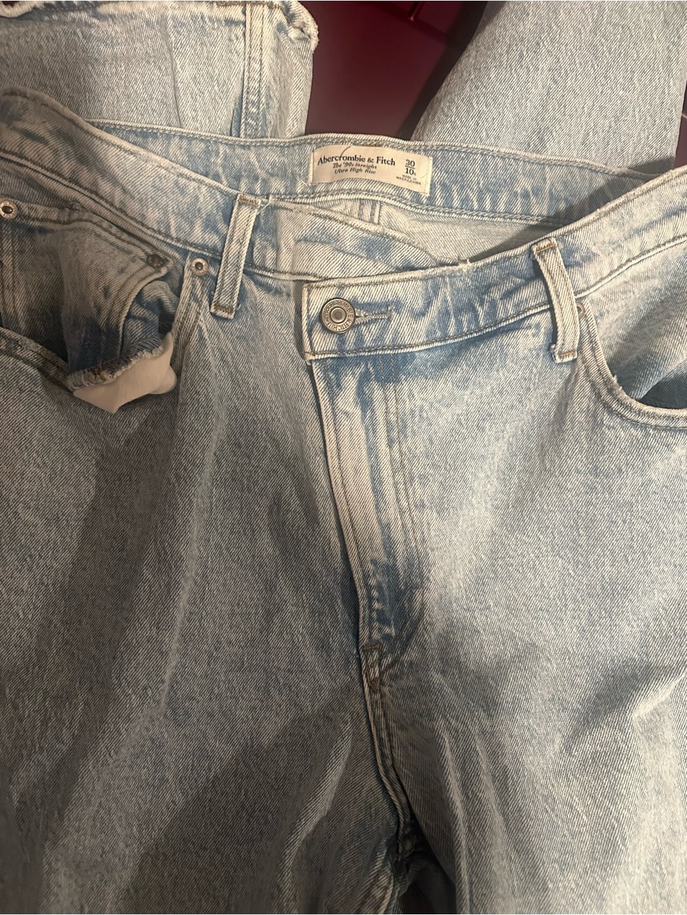 Abercrombie and Fitch 90s Ultra straight high rise